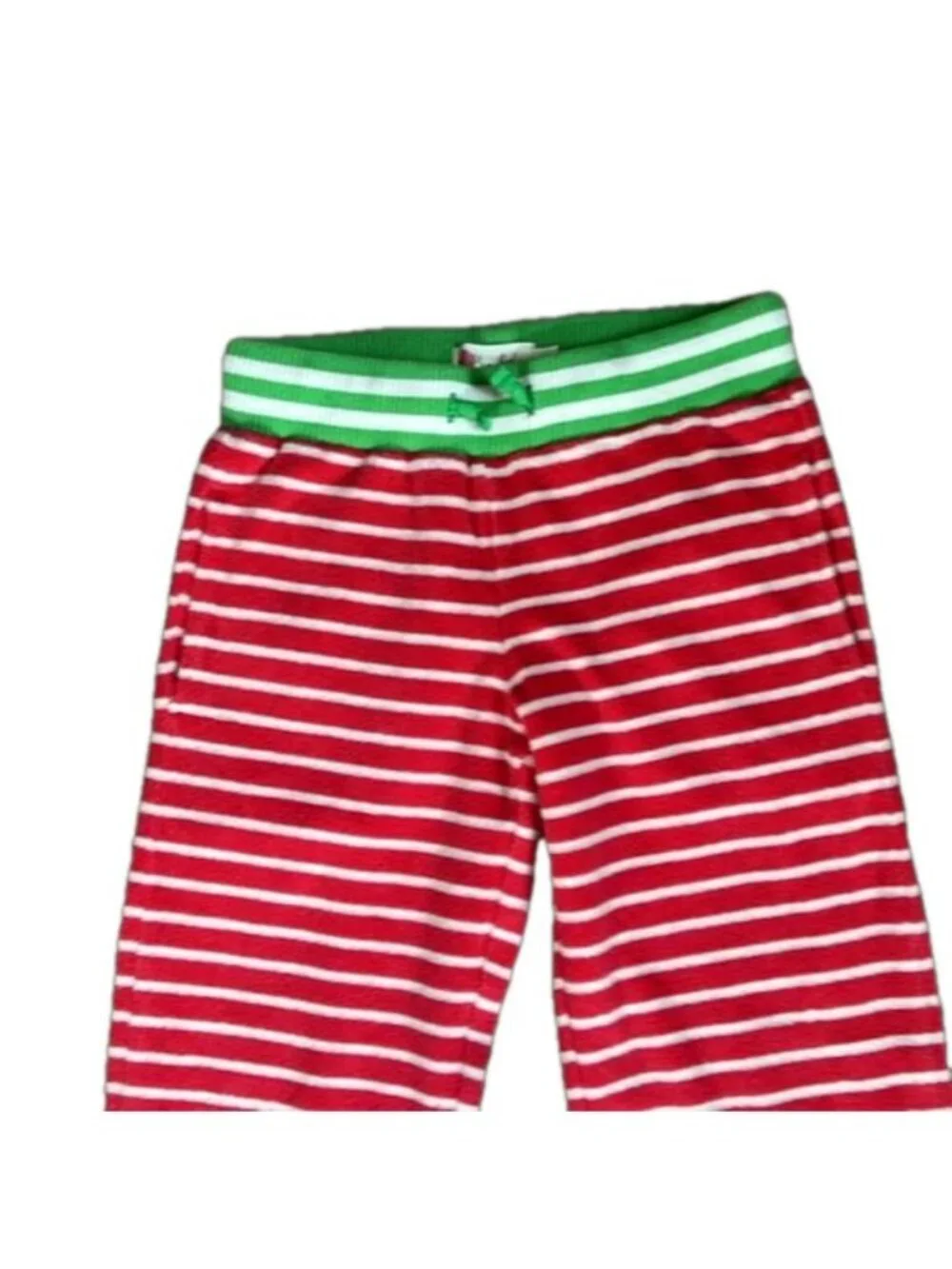 Mini Boden Kids Terry Striped Pool Cover Up Lounge Pants Size 8Y Red